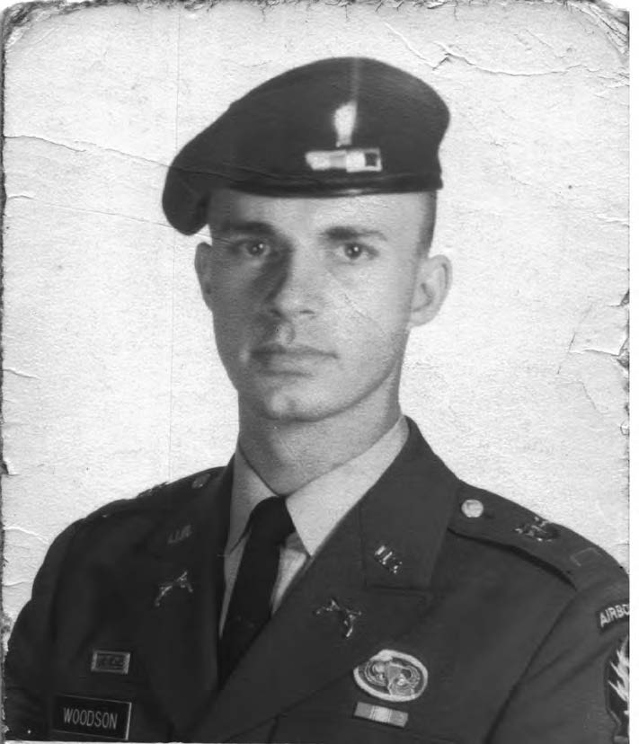 A young Leland Woodson in military uniform